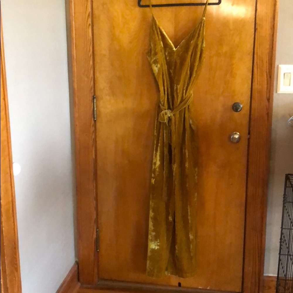 Mustard jump suit